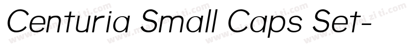 Centuria Small Caps Set字体转换